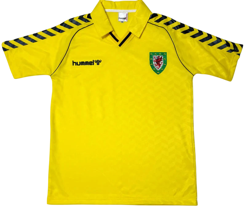 Wales 1987 Yellow Away Shirt