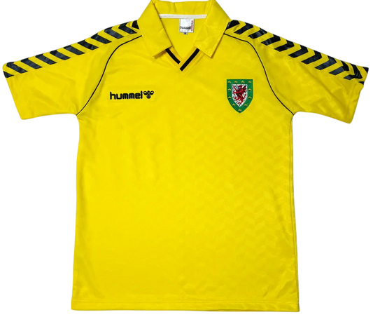 Wales 1987 Yellow Away Shirt