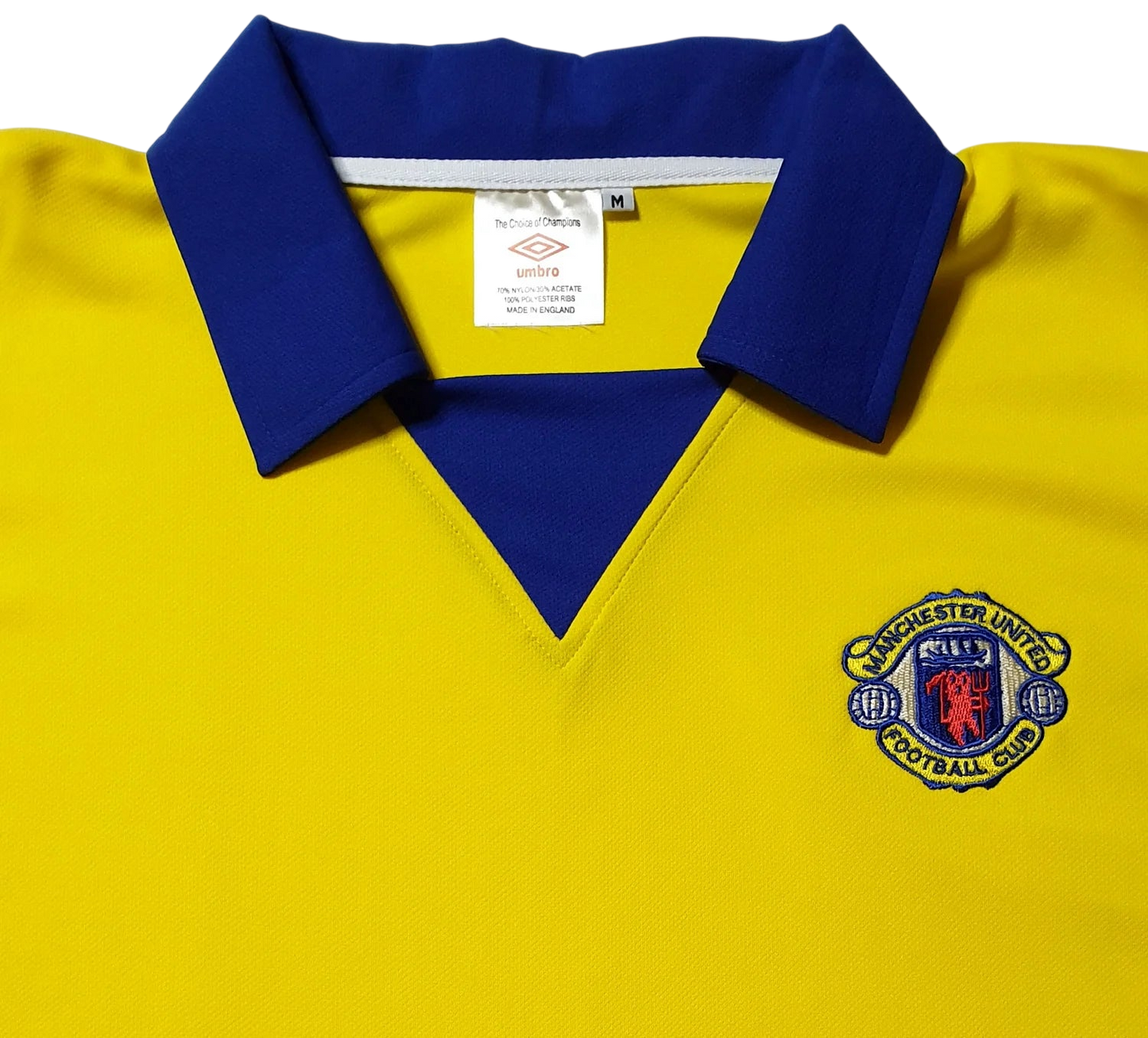 Manchester United 1972 Yellow Away Shirt