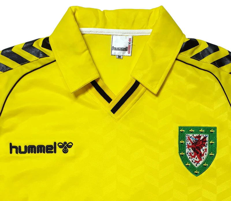 Wales 1987 Yellow Away Shirt