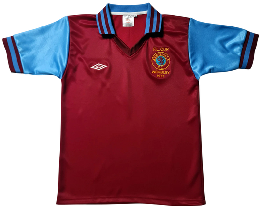 Aston Villa 1977 League Cup Final Shirt