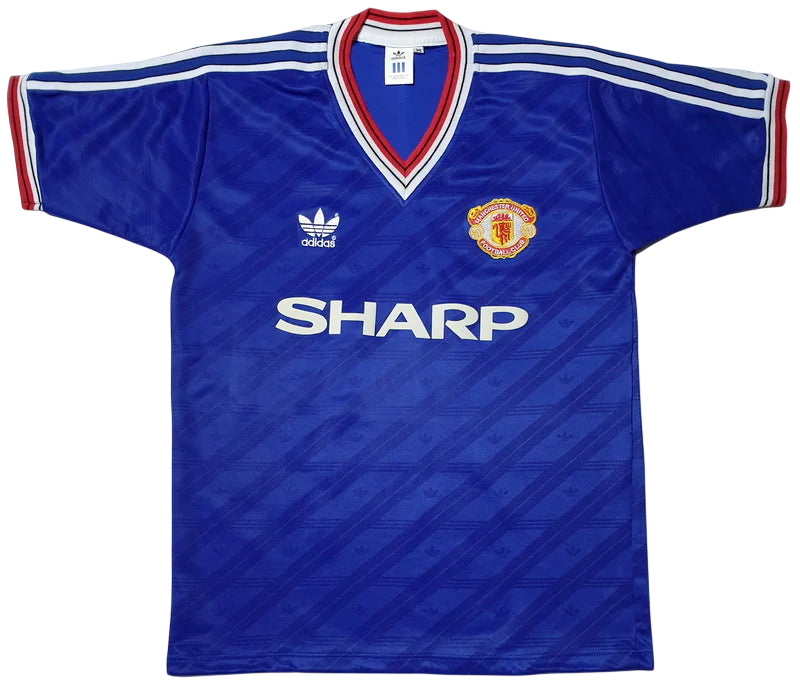 Manchester United 1986 Blue Away Shirt