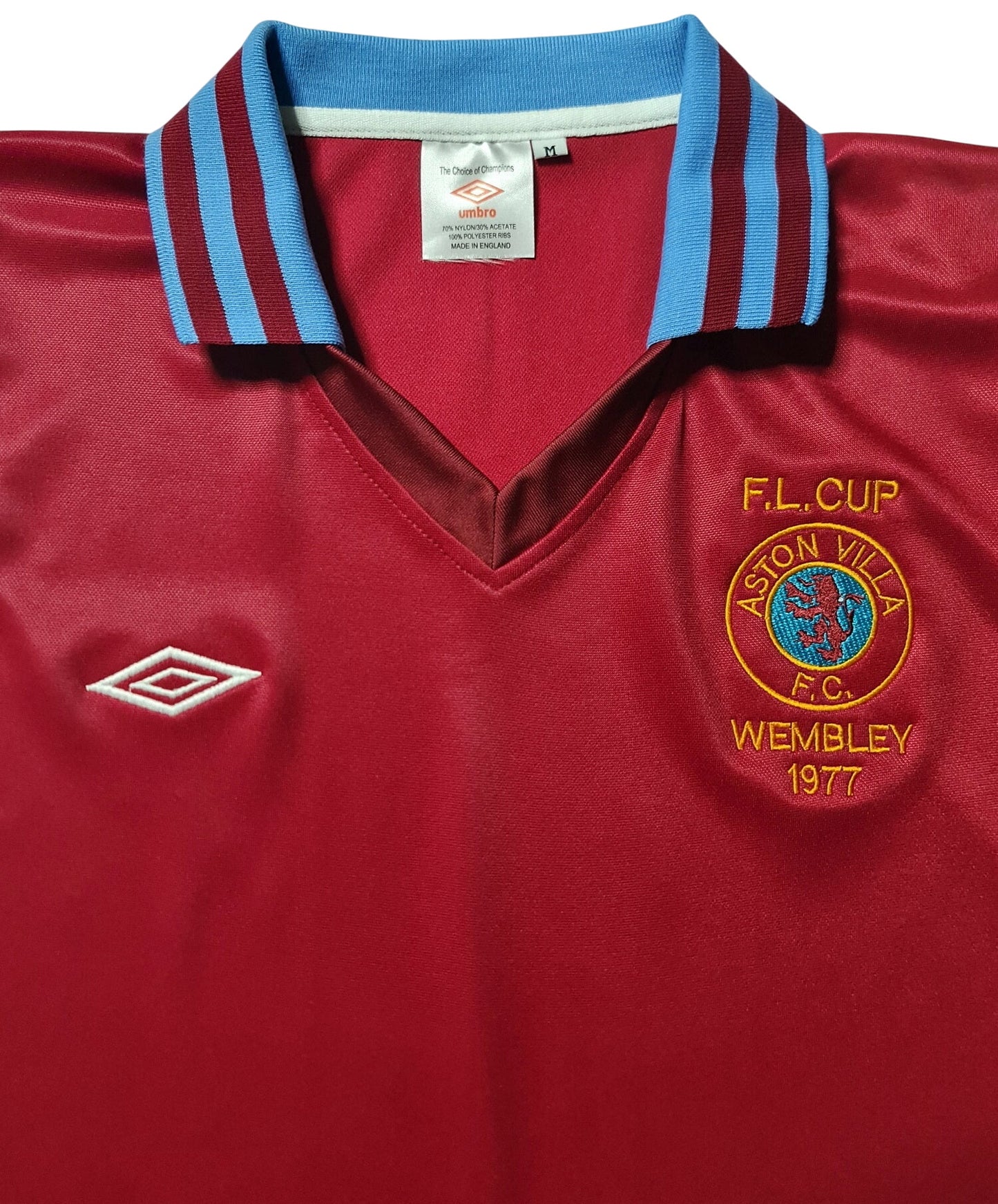 Aston Villa 1977 League Cup Final Shirt