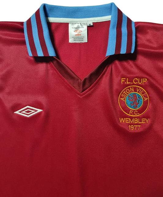 Aston Villa 1977 League Cup Final Shirt