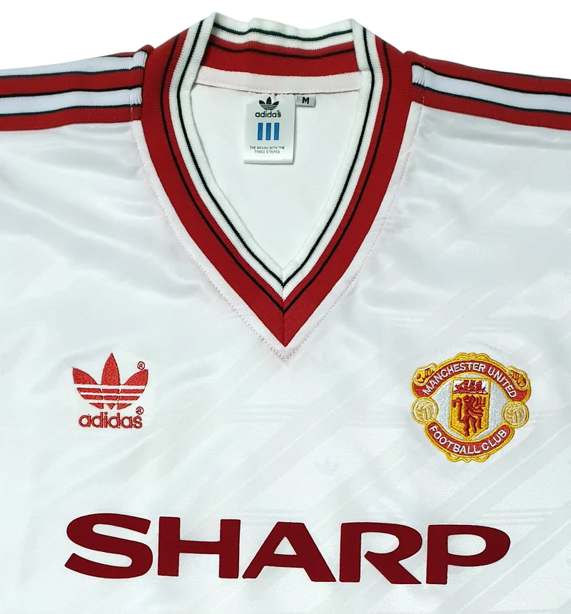 Manchester United 1986 White Away Shirt